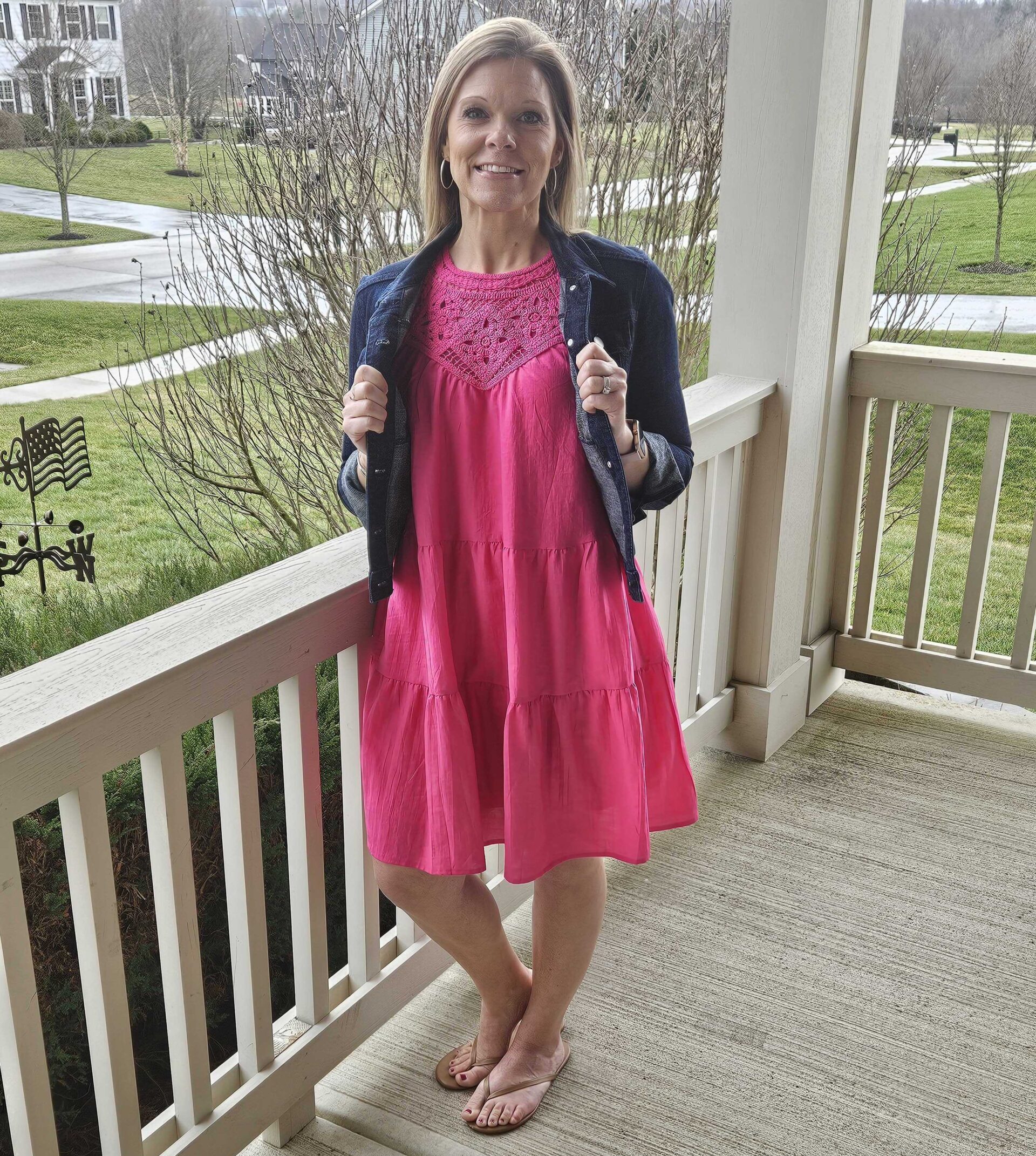 pink dress