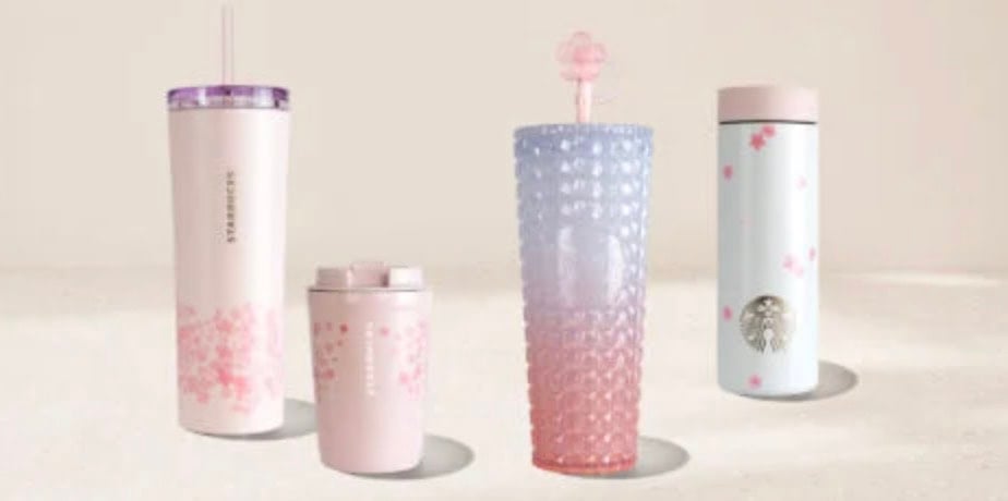 starbucks cherry blossom spring cups 