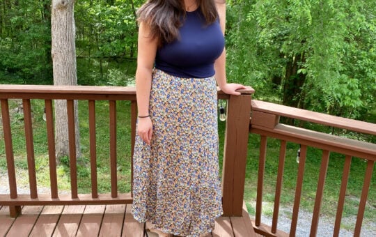 floral skirt