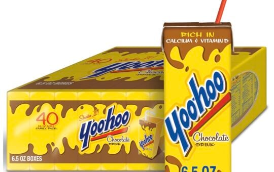 yoo hoo chocolate 6.5 oz 40 pk with straw