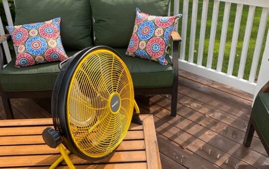 yellow fan