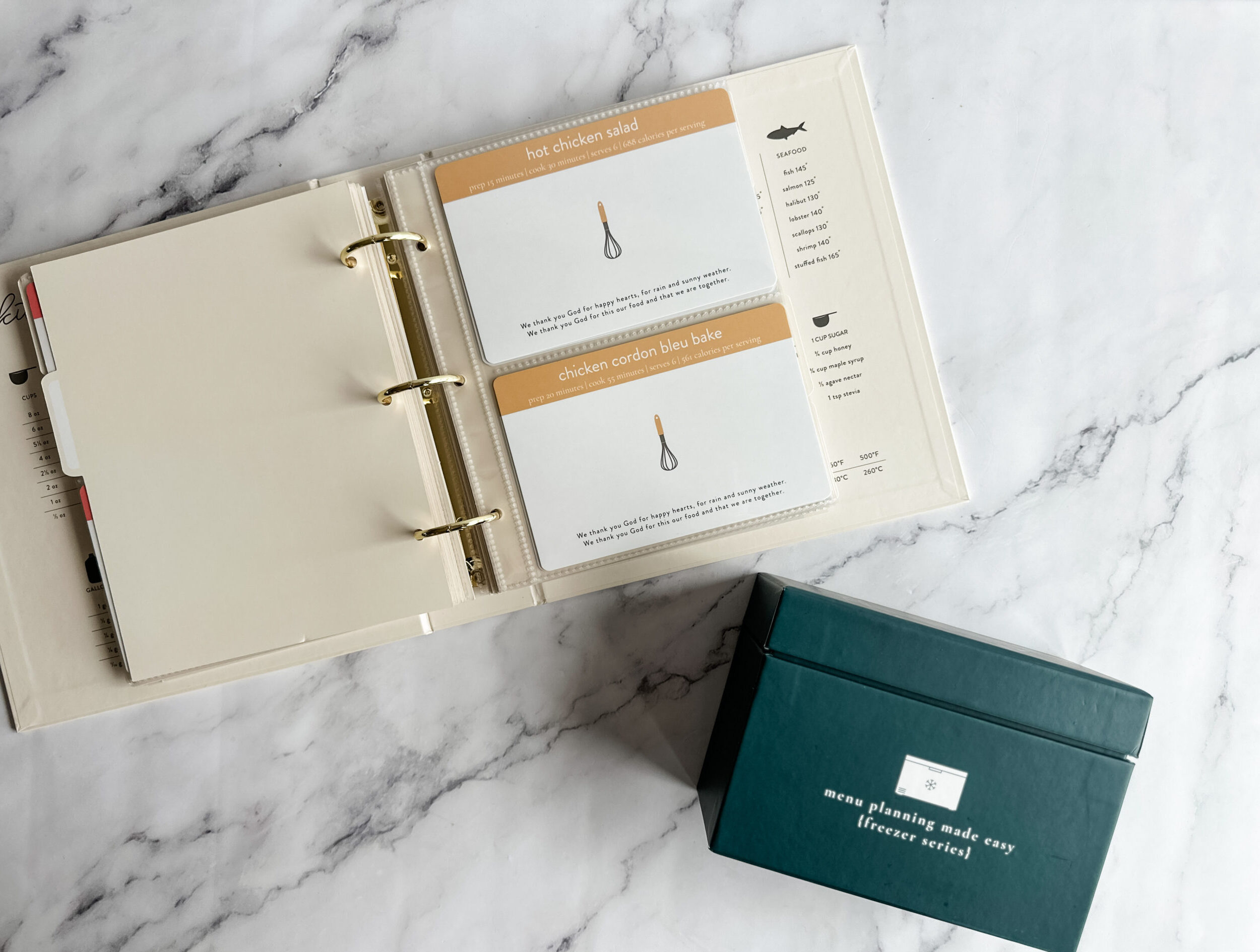using the ppp recipe card binder 