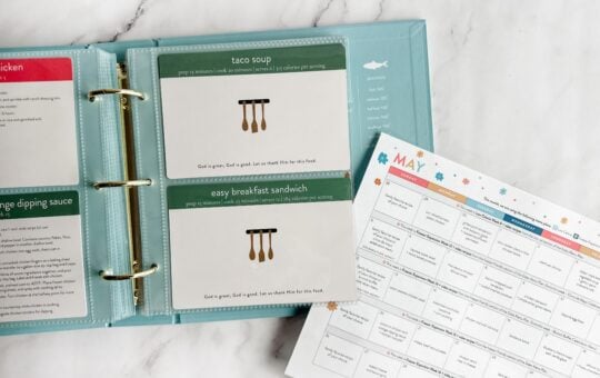 how to use PPP recipe card binder