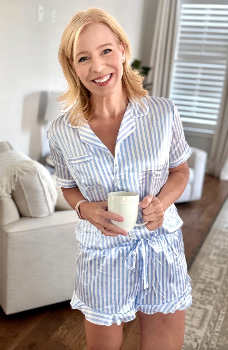 women's silk pajama set Laurie