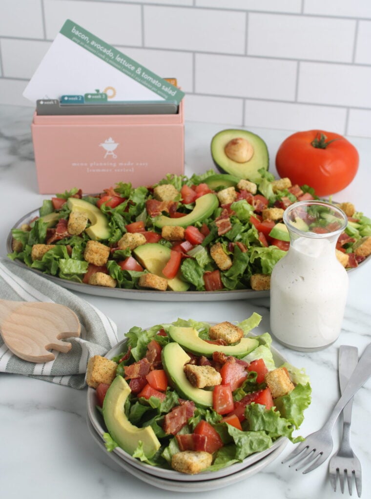 Bacon Lettuce Tomato Avocado Salad