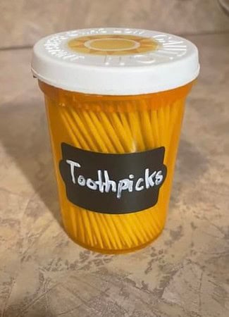 storing toothpicks