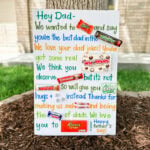Father's day candy gram poster