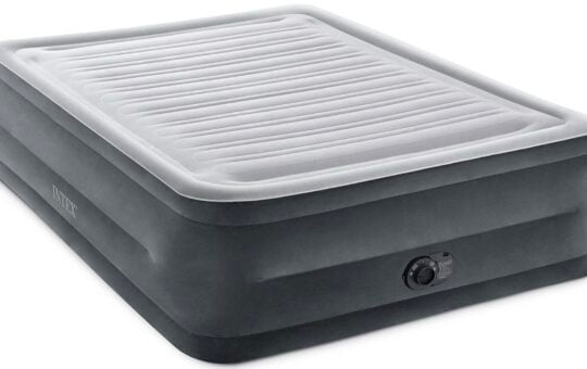 intex queen dura beam air mattress 22 in