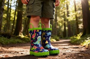 landchief Kids Dinosaur Rain Boots
