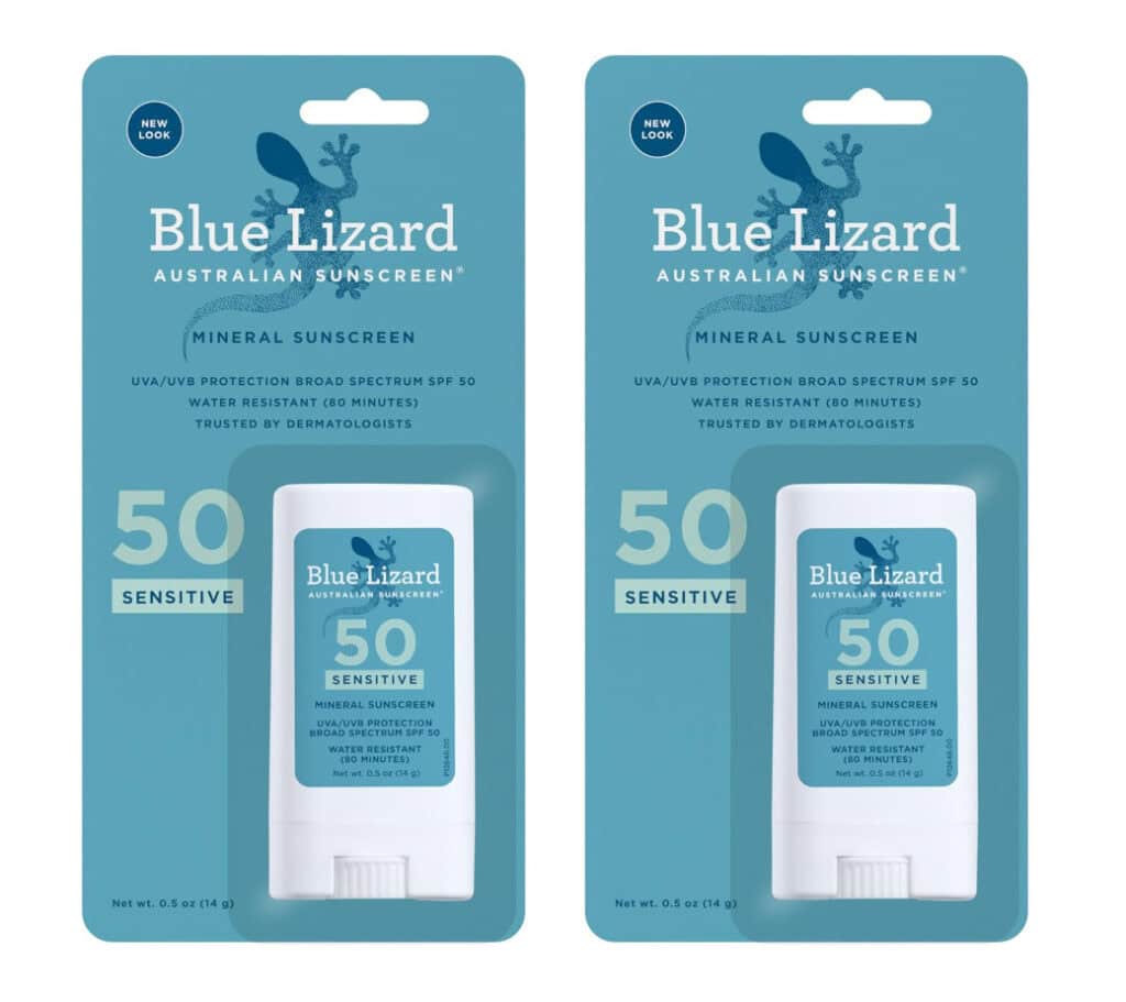 blue lizard sunscreen sticks