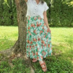 floral skirt