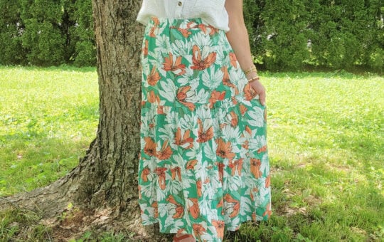 floral skirt