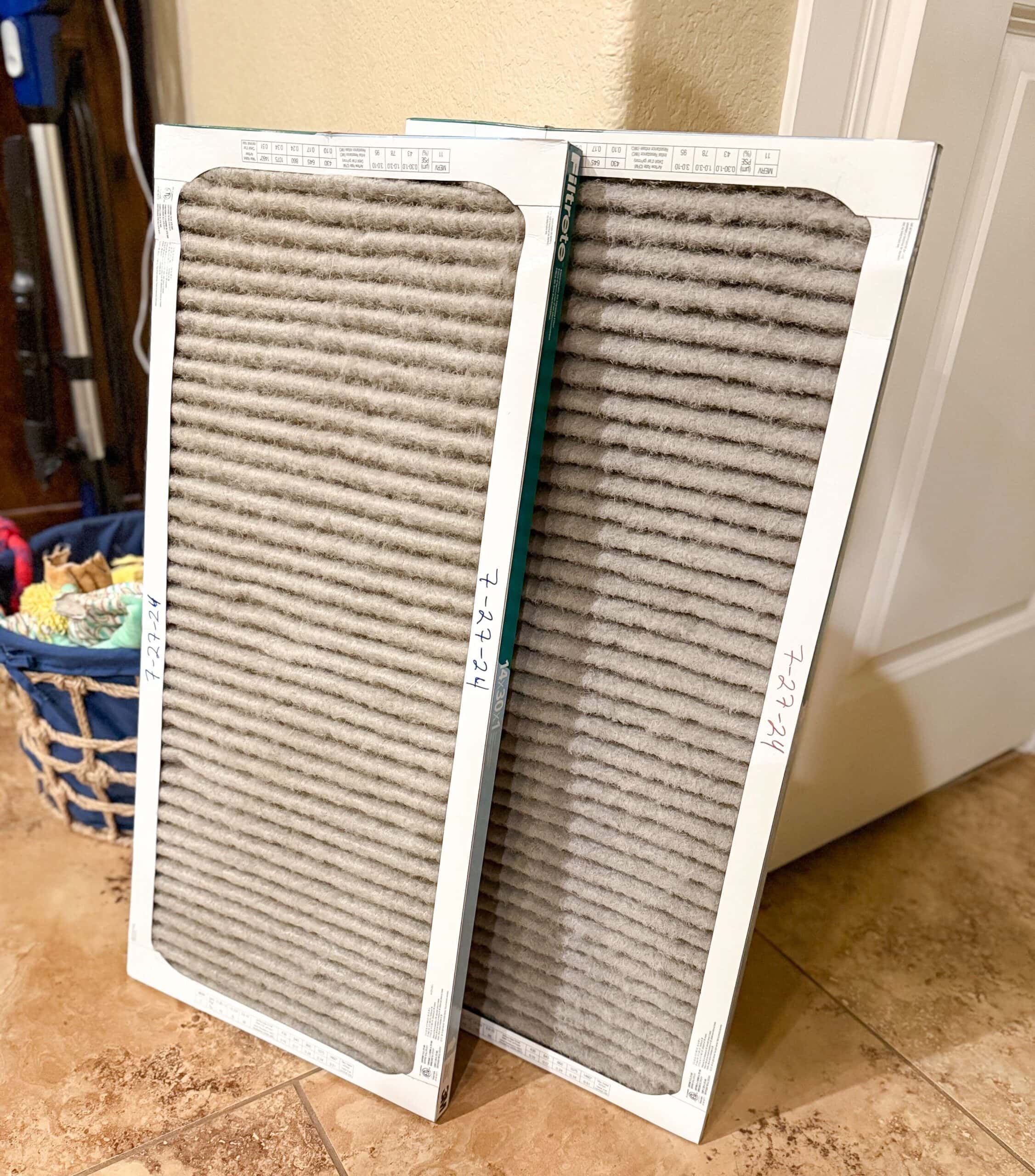 dirty air filters