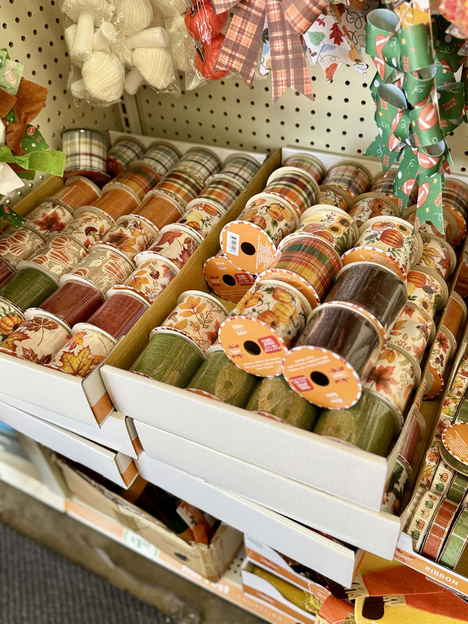 Dollar Tree fall ribbon