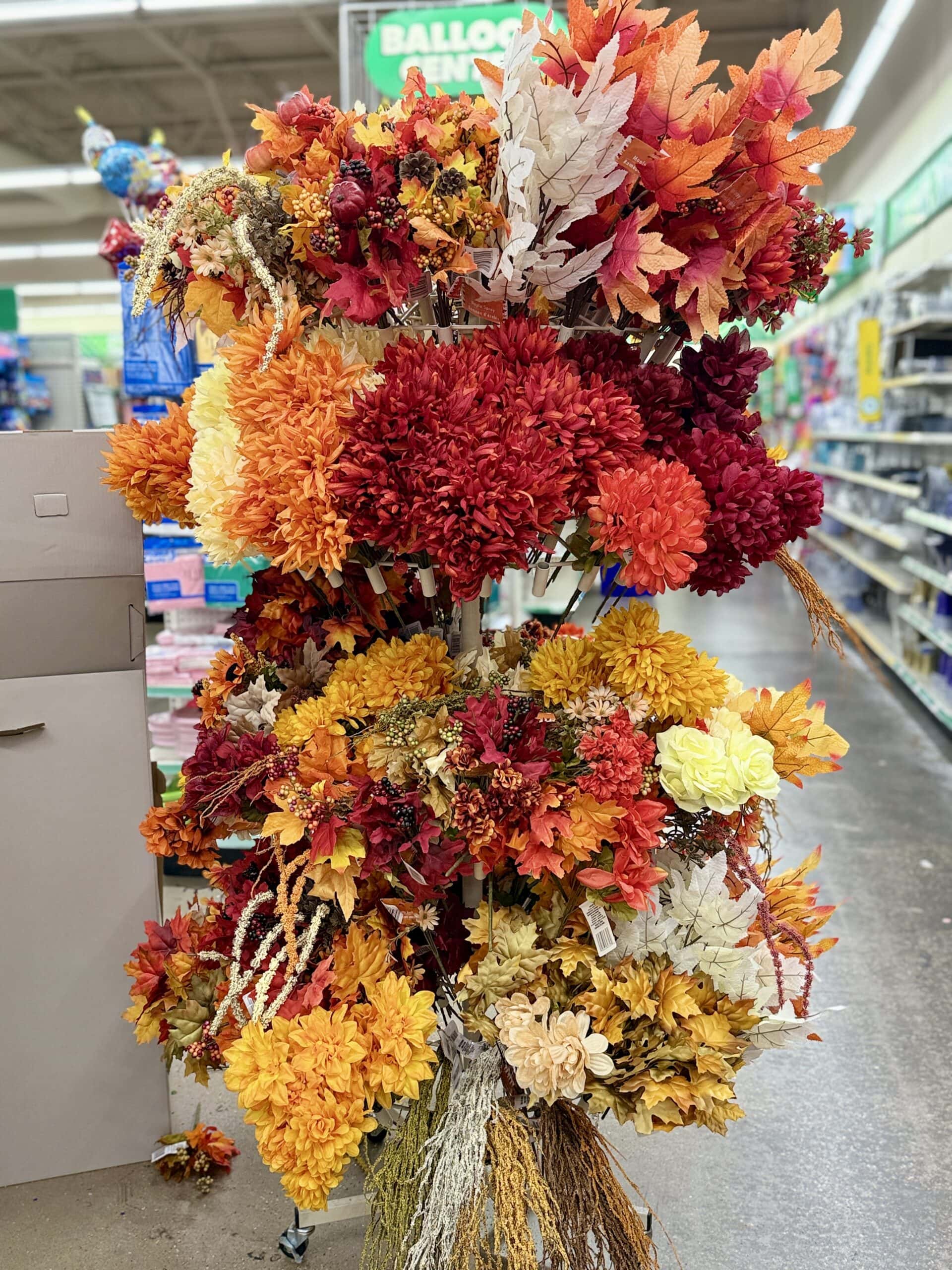 Dollar Tree fall floral stems