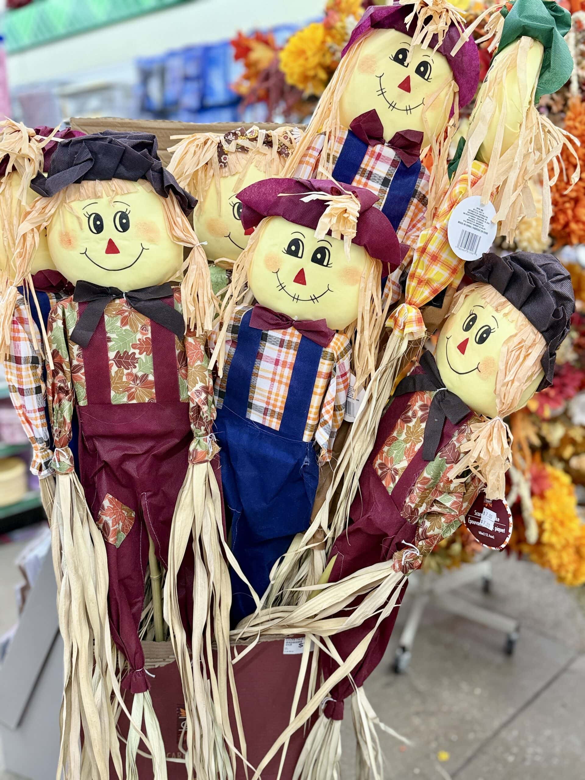 Dollar Tree scarecrows