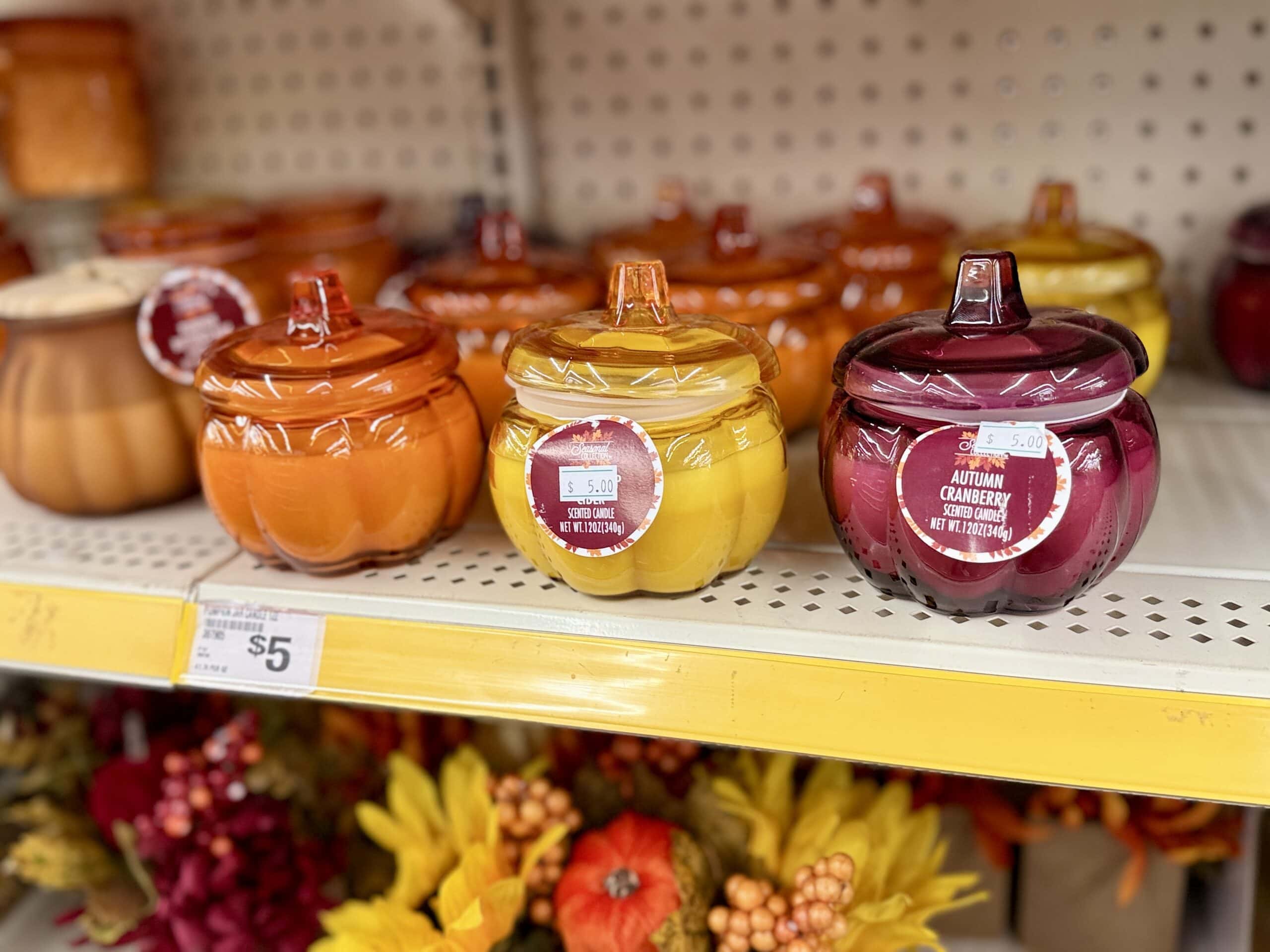 Dollar Tree pumpkin candles