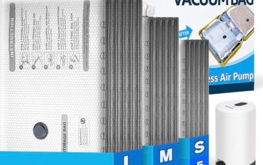 Wfiia Vacuum Bags for Travel with Rechargeable Pump