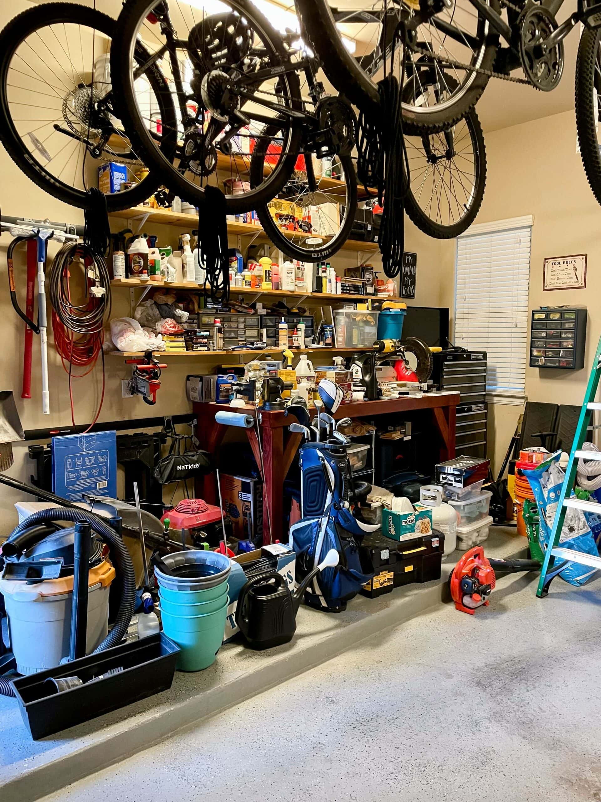 messy garage