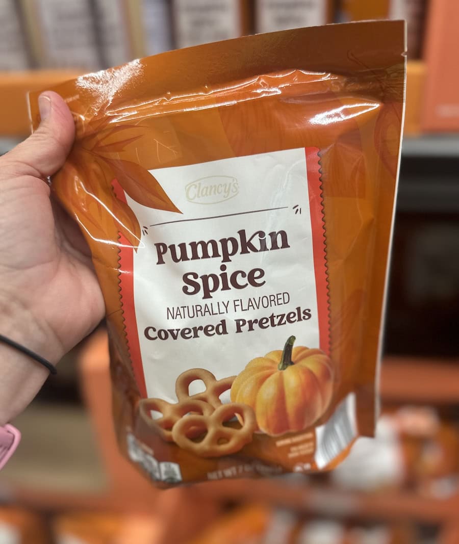 pumpkin spice covered pretzels 