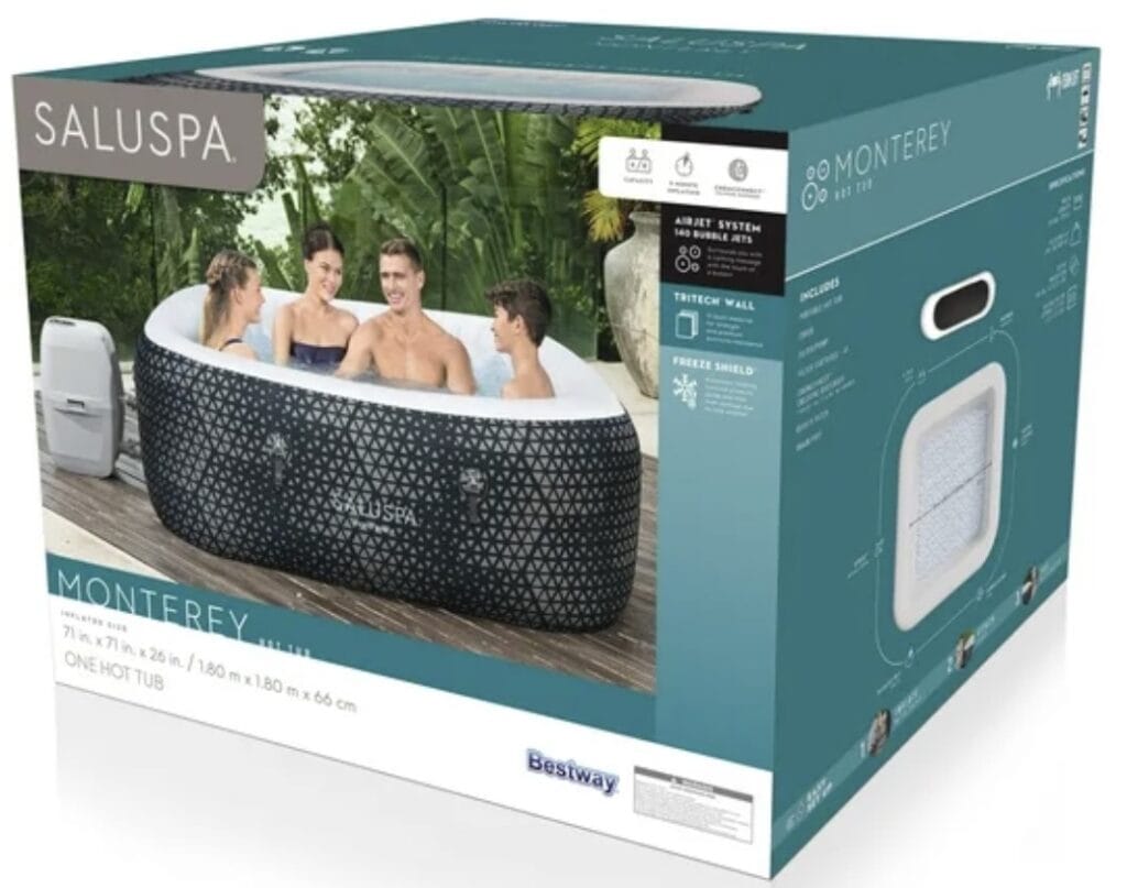 inflatable hot tub