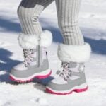 DREAM PAIRS Girls Winter Snow Boots Faux Fur Lined