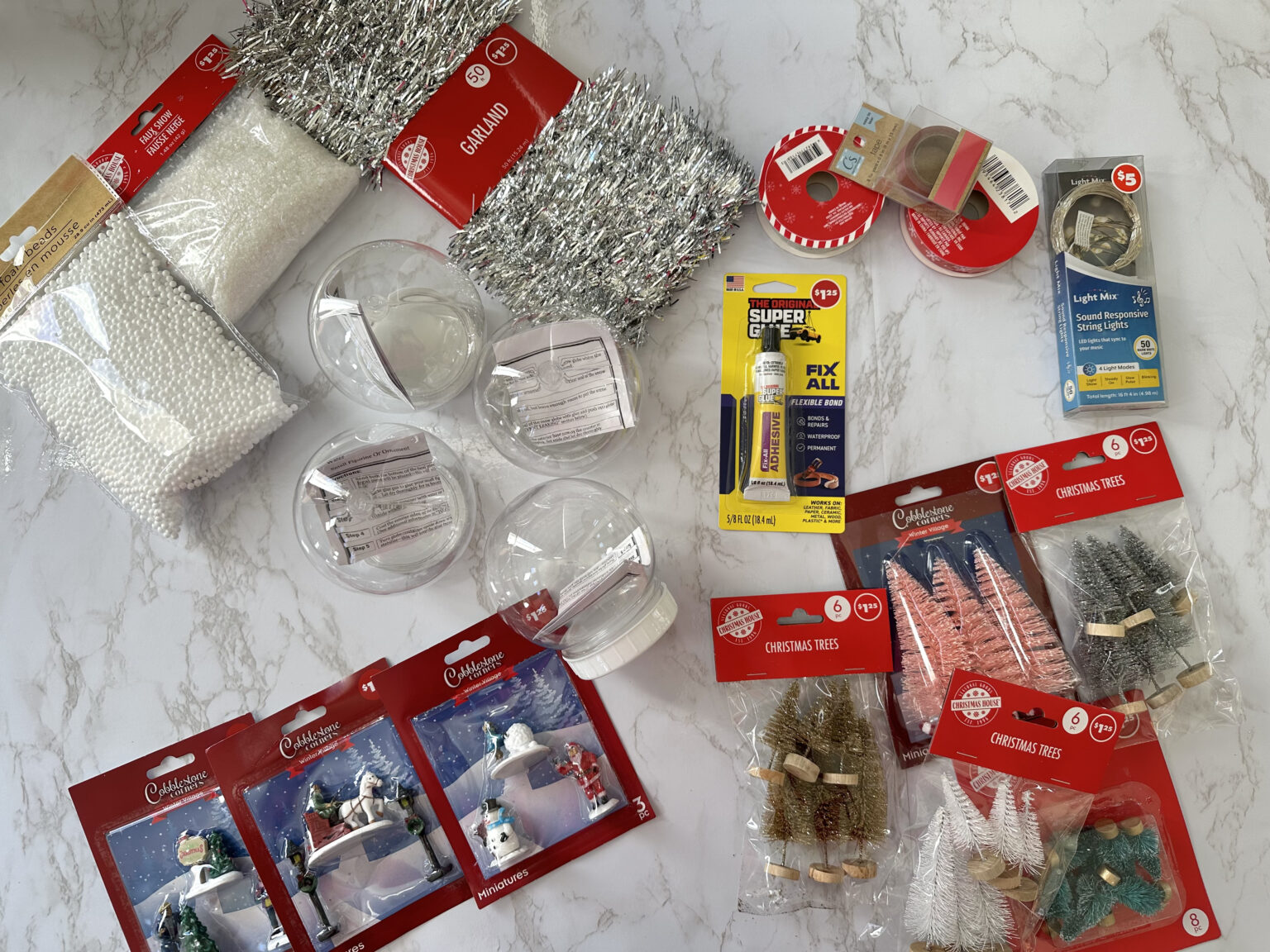 Make This Festive Christmas Craft - DIY Dollar Tree Snow Globes!
