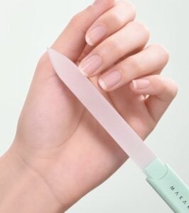 glass nail file with case makartt brand
