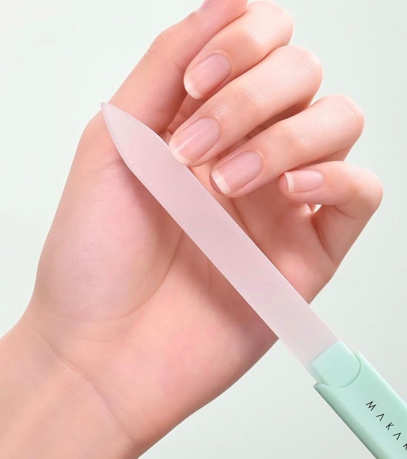 glass nail file with case makartt brand
