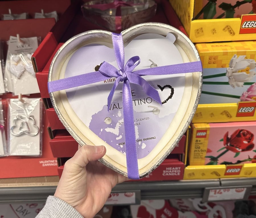 Aldi Heart Candle