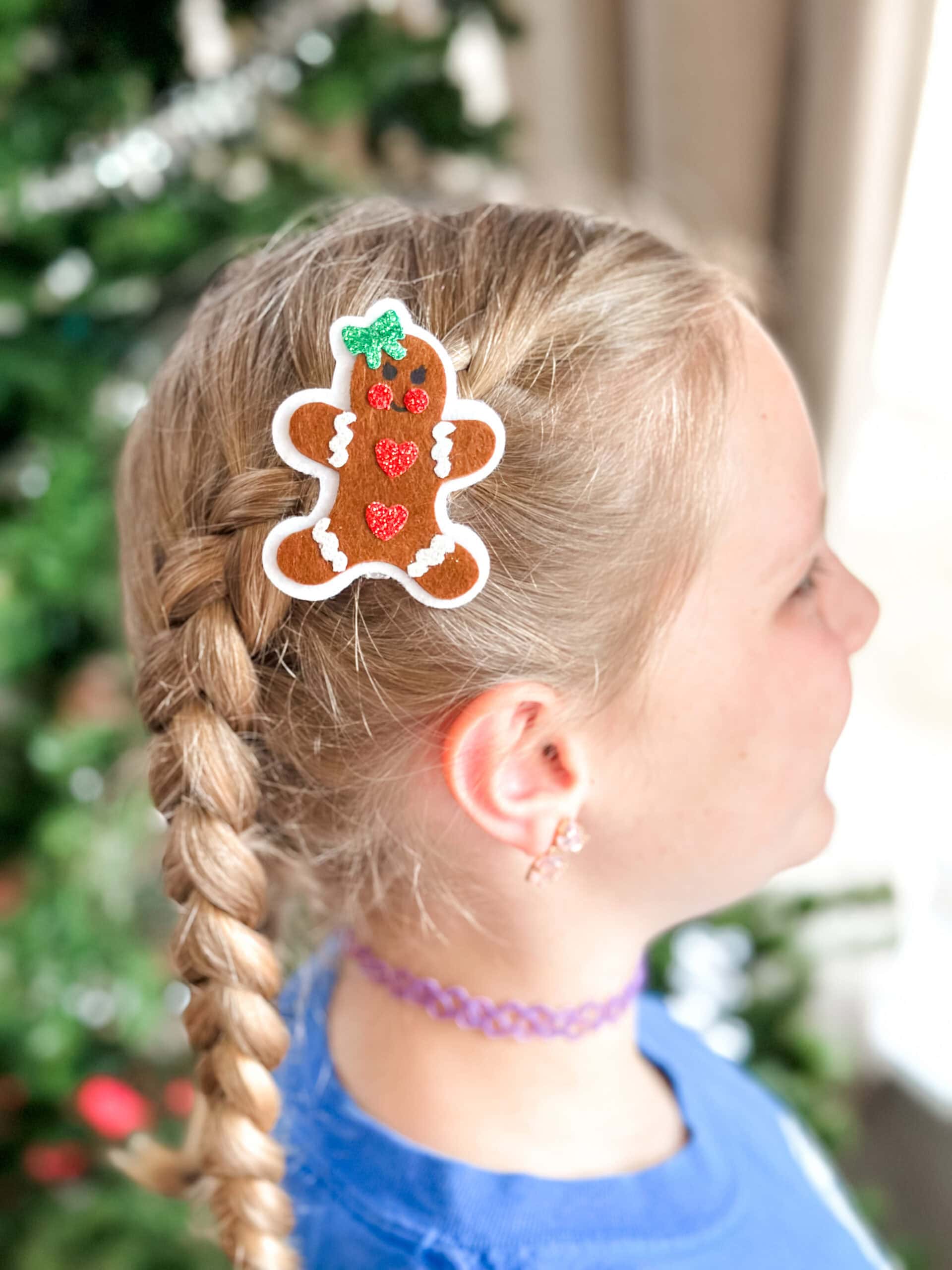 DIY holiday hair clips
