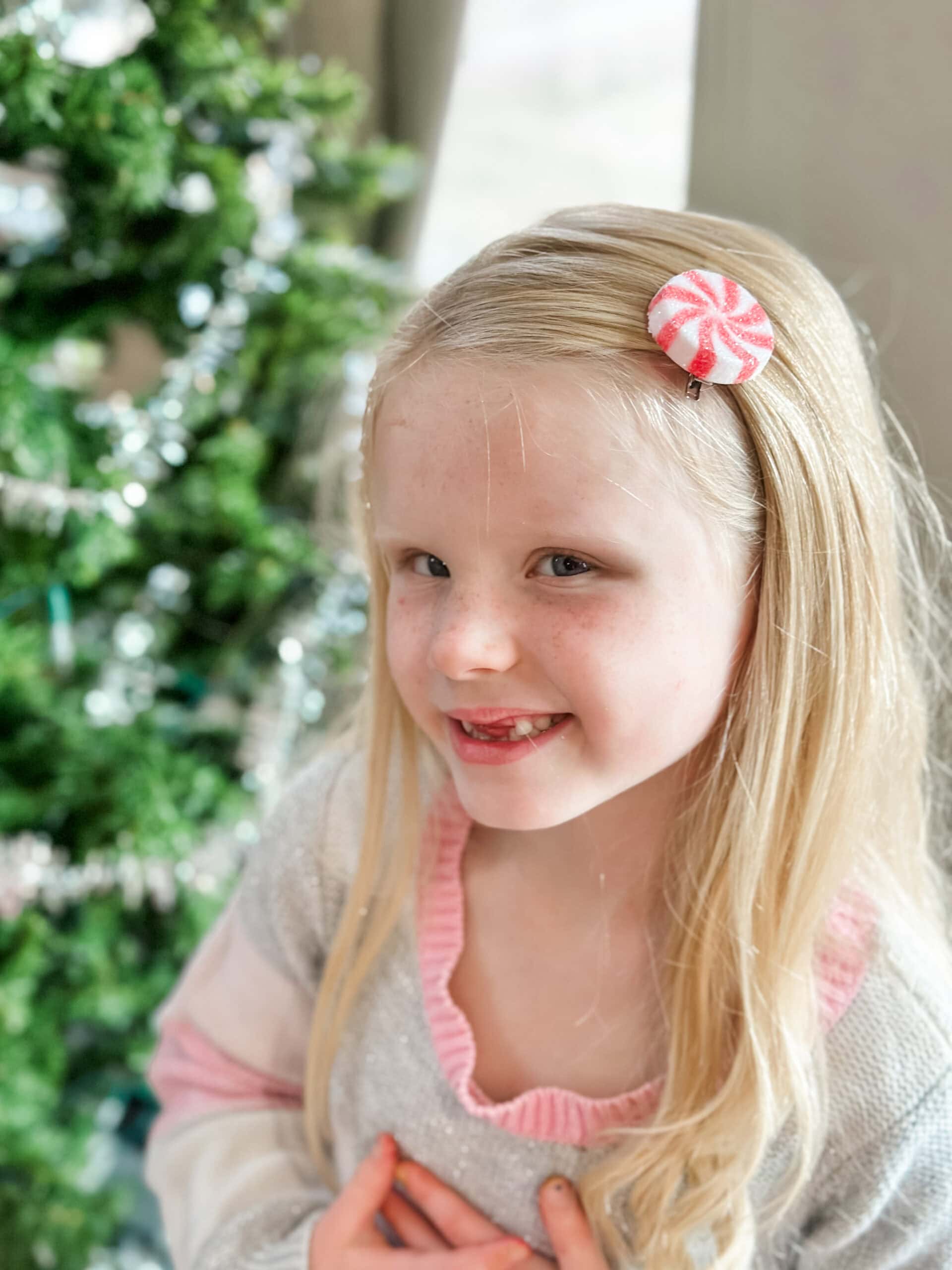 peppermint hair clip