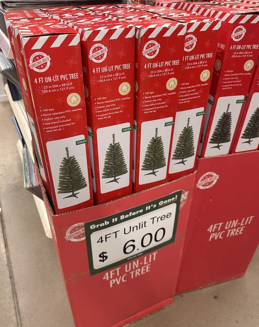 dollar tree 4 ft christmas tree