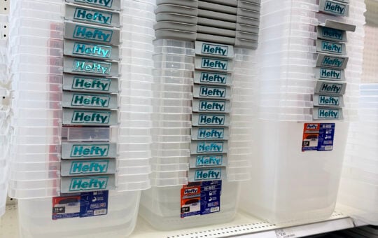 hefty clear totes