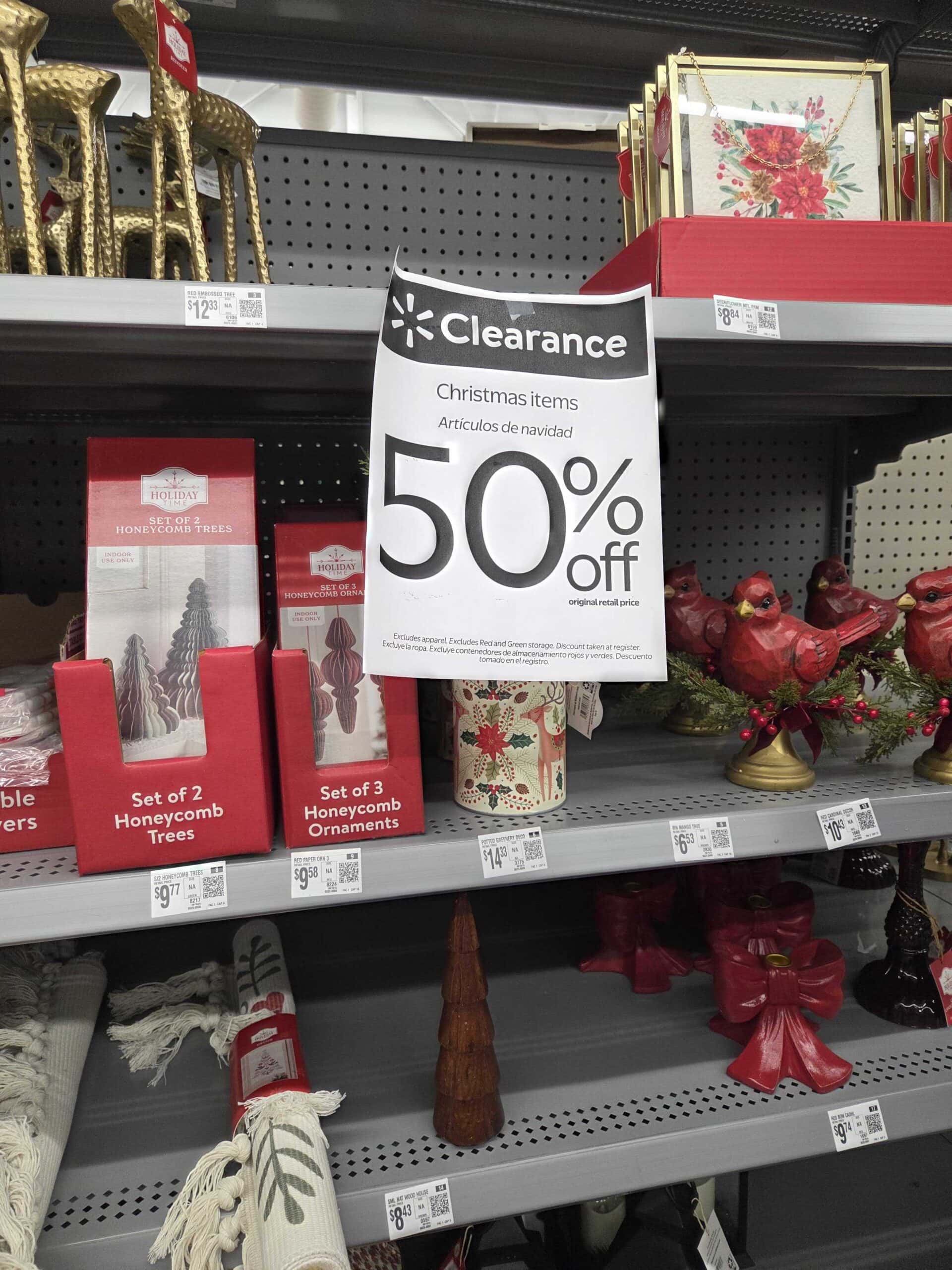 walmart christmas clearance 