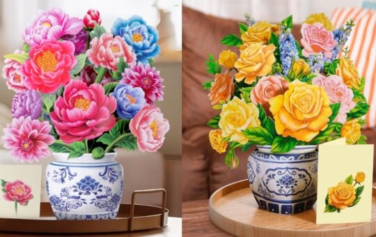 Airpark Pop Up 3D Flower Bouquet Card