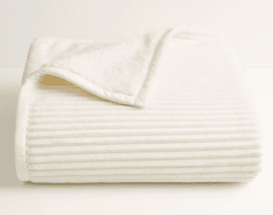 cuddle duds white blanket