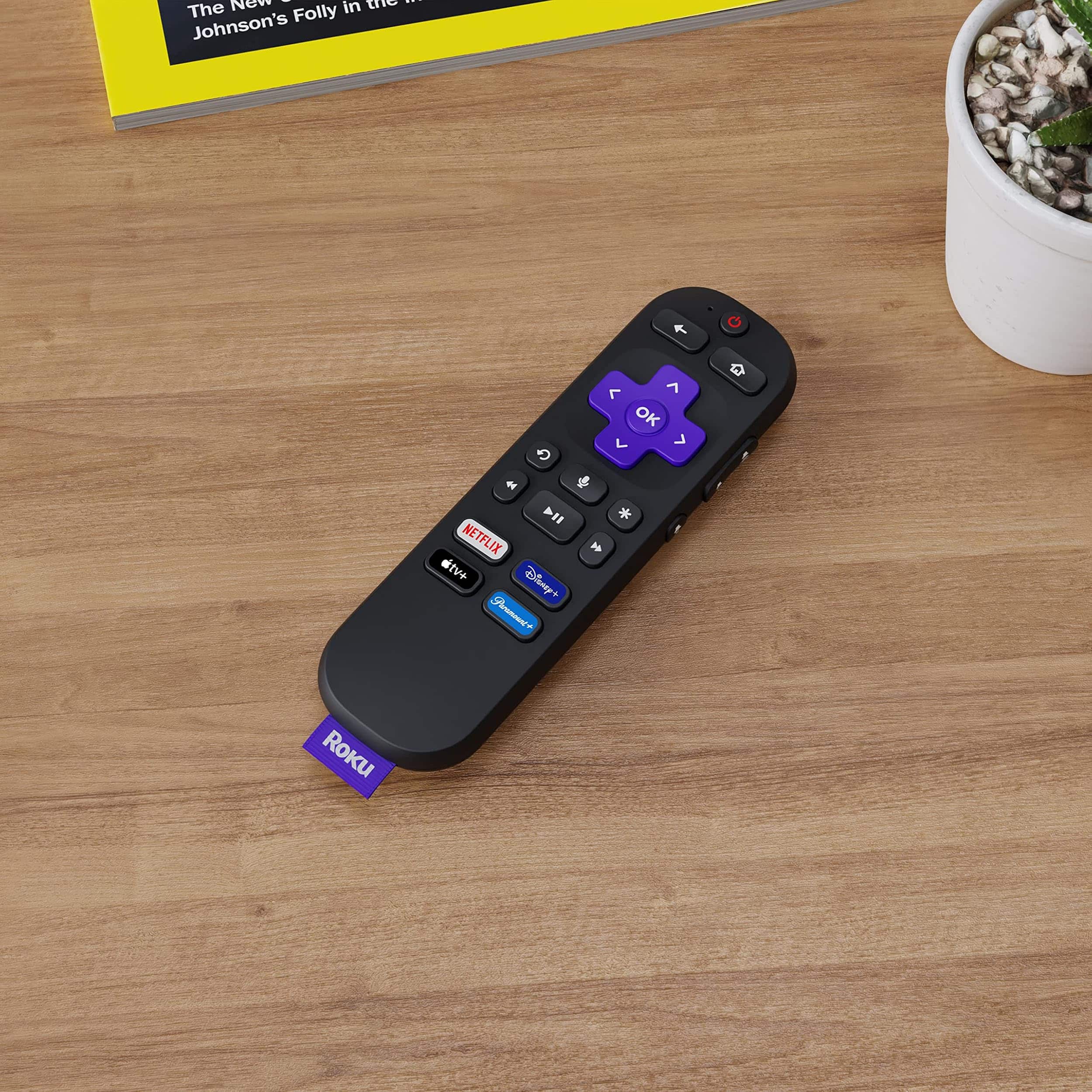roku streaming remote on end table