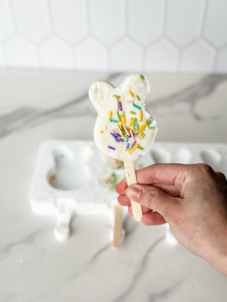 easter bunny yogurt pops