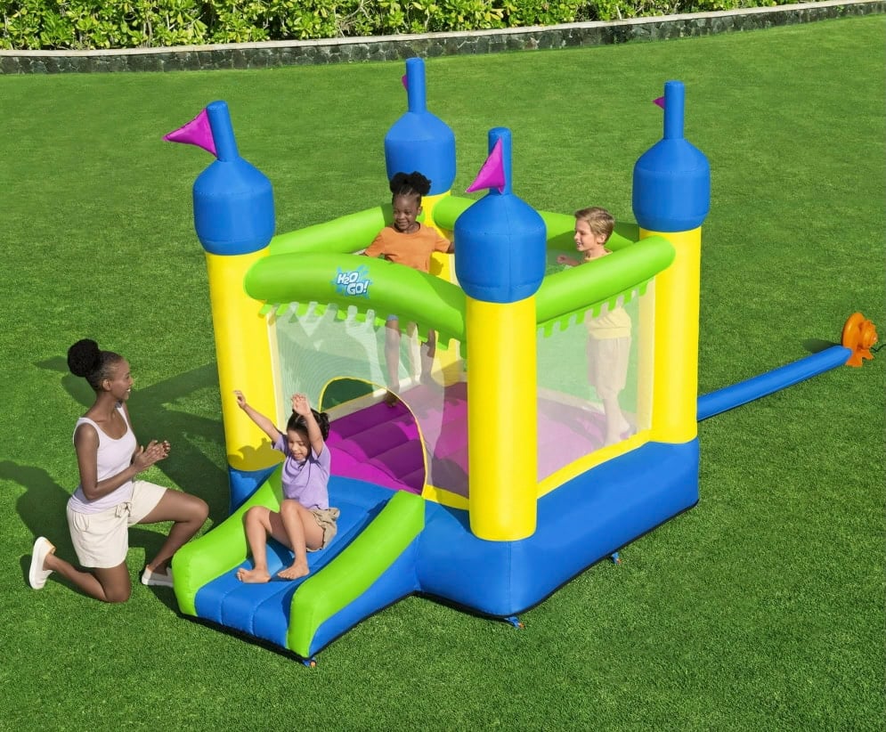 bounce house with slide 