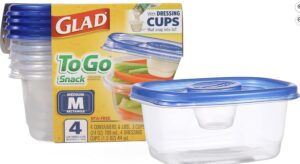 gladware to go snack medium containers 3 cups