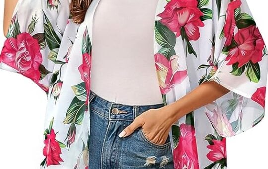 BB&KK Women's Chiffon Kimono