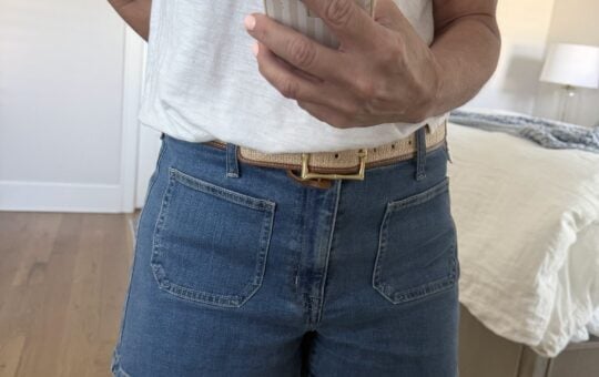 LOFT Sailor Denim Shorts Laurie Phone