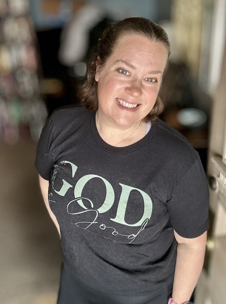 god is good black tshirt