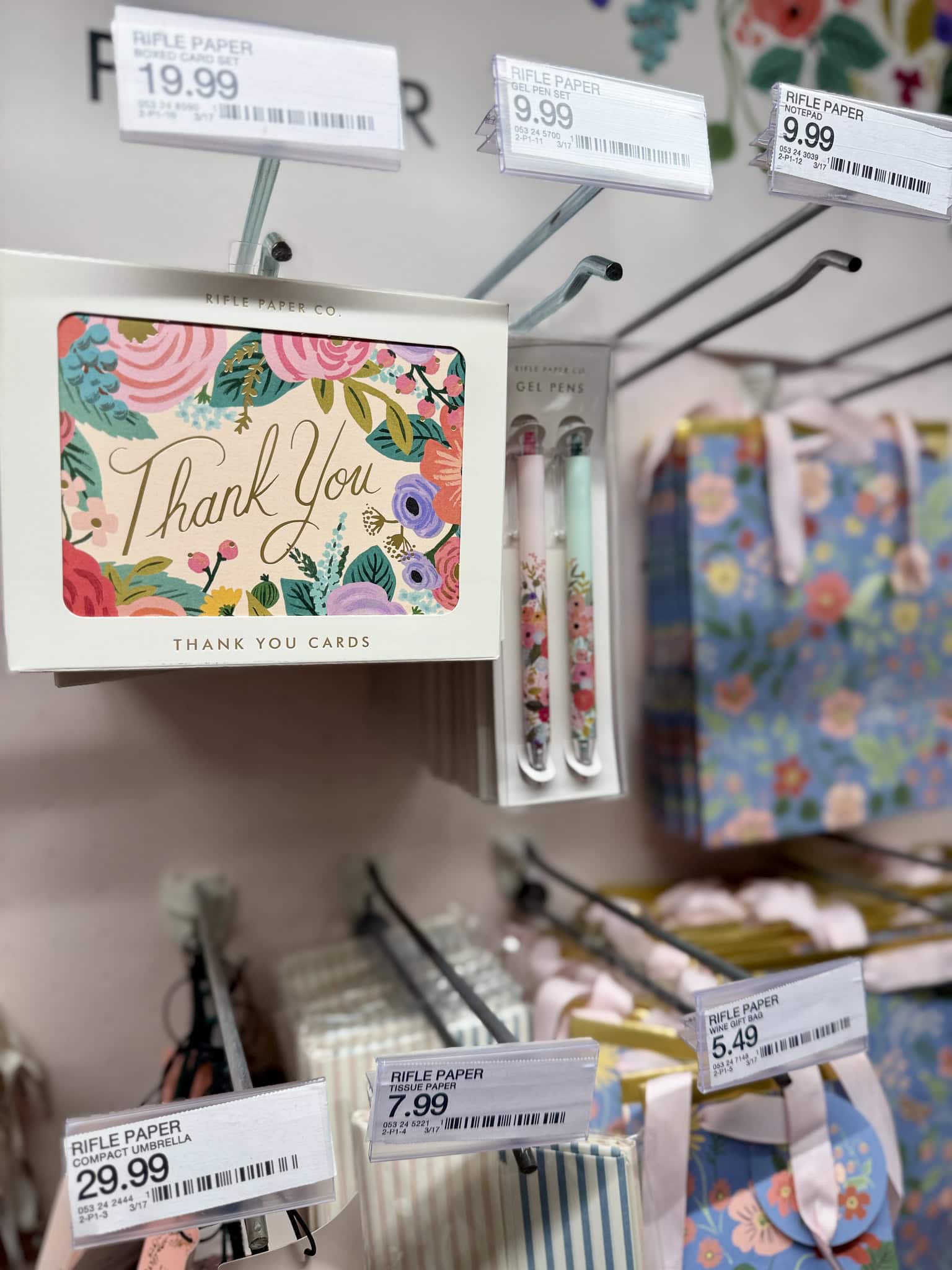 Rifle Paper Co. 8ct Garden Party Thank You Boxed Card Set