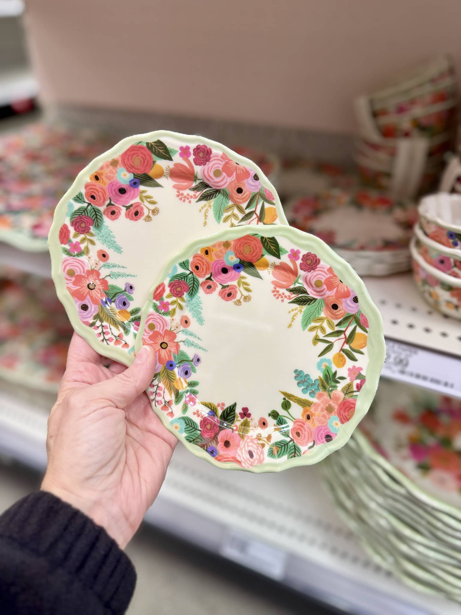 Rifle Paper Co. Garden Party 4 Melamine Appetizer Plate