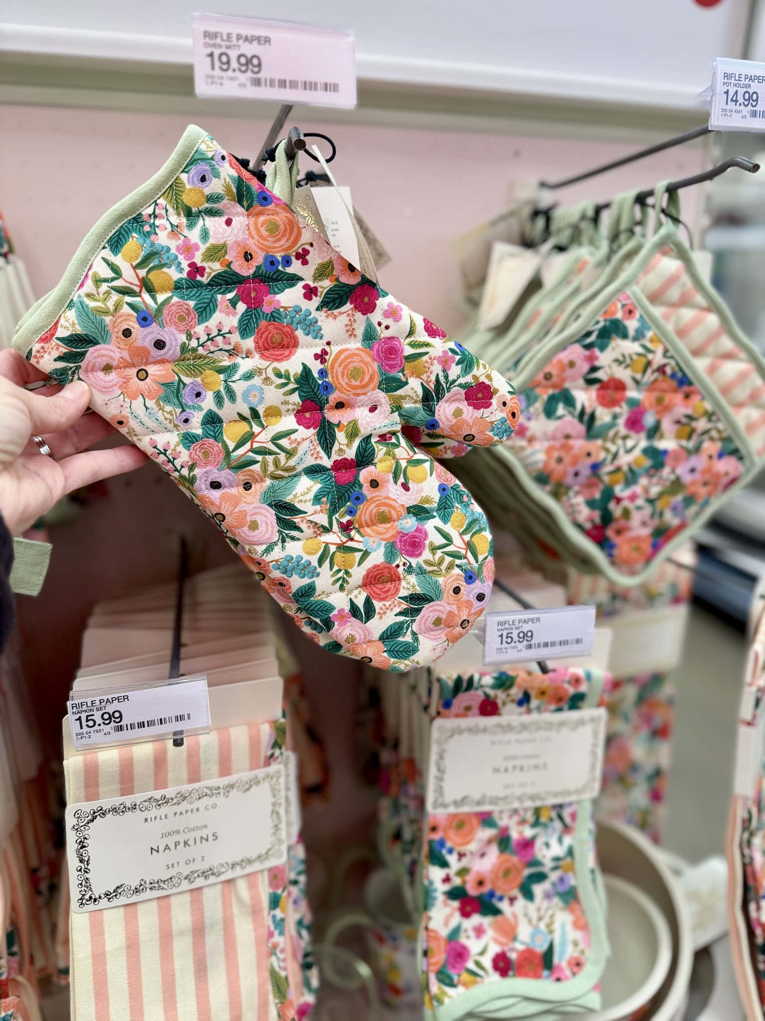 Rifle Paper Co. Garden Party Oven Mitt
