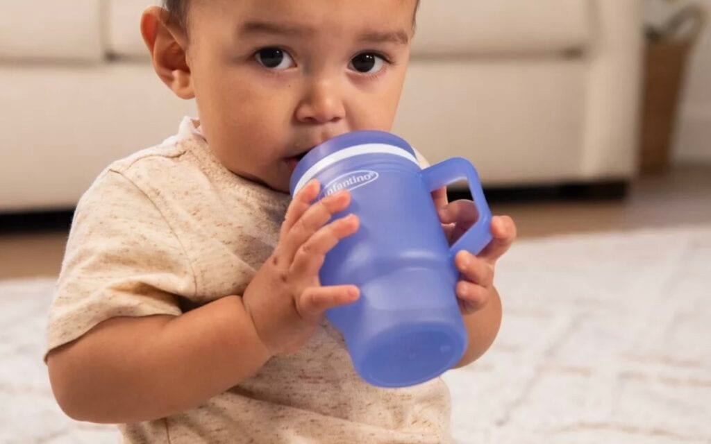 baby's first tumbler in blue 