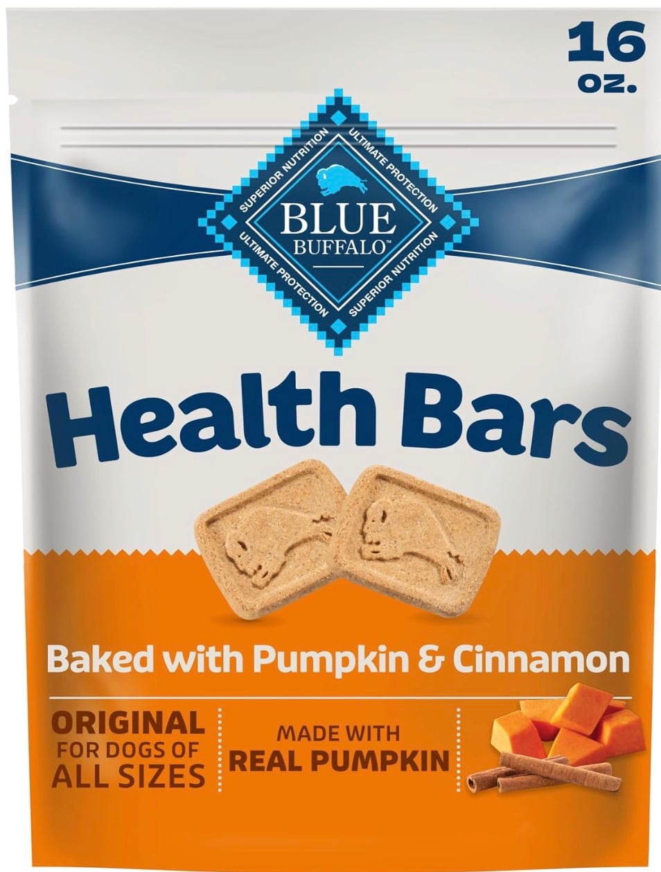 blue buffalo health bars pumpkin and cinnamon dog treats