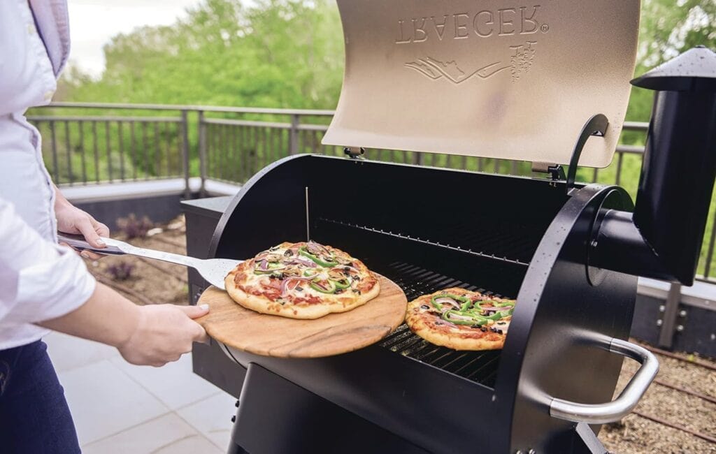 pizza on traeger grill